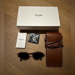 Celine sunglasses with leather pouch